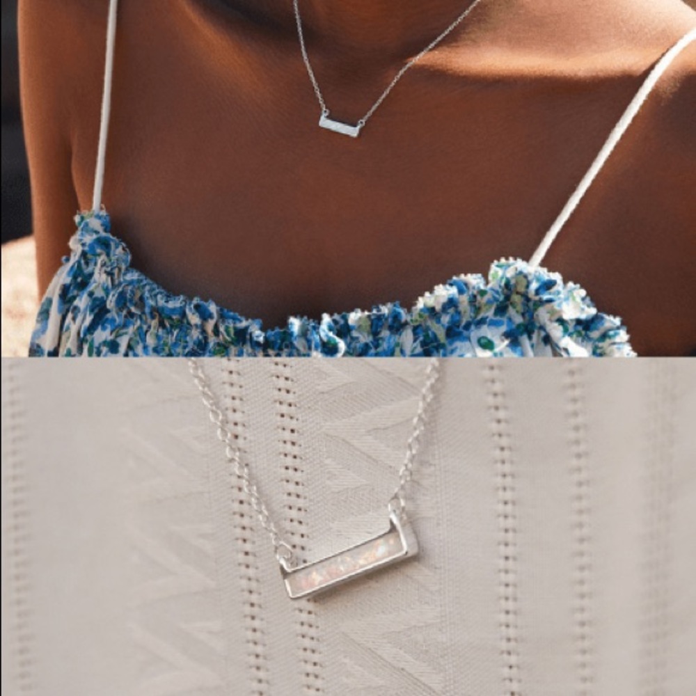 The 2 Bandits: Athens Necklace Opal Bar